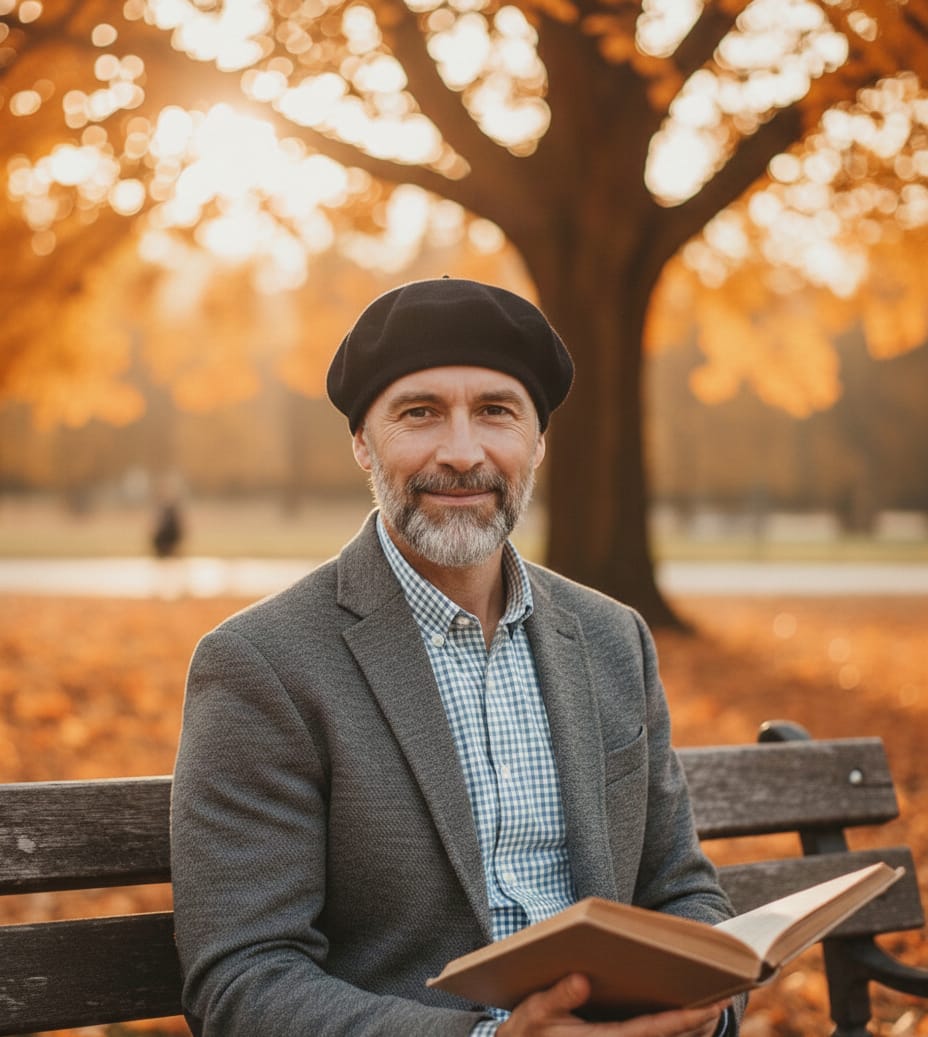 Knitted Nude-Pink French Beret | Café Chic Look